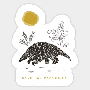 Save the Pangolins - Pangolin Lives Matter Sticker